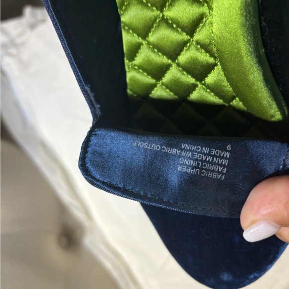 Birdies Midnight Blue Velvet Men's Loafers - Picture 5 of 6